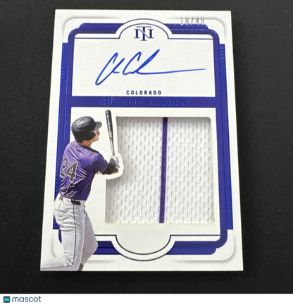 2025 National Treasures Charlie Condon Silhouette Signatures Blue /49 Auto #14
