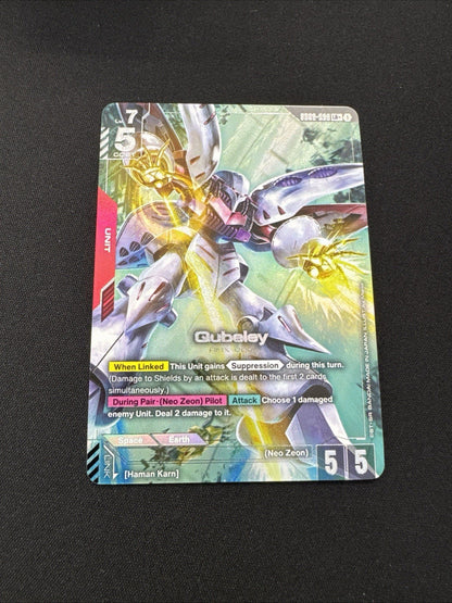 Qubeley GD02-036 LR+ Alternate Art (Alt Art) Gundam TCG Dual Imapct