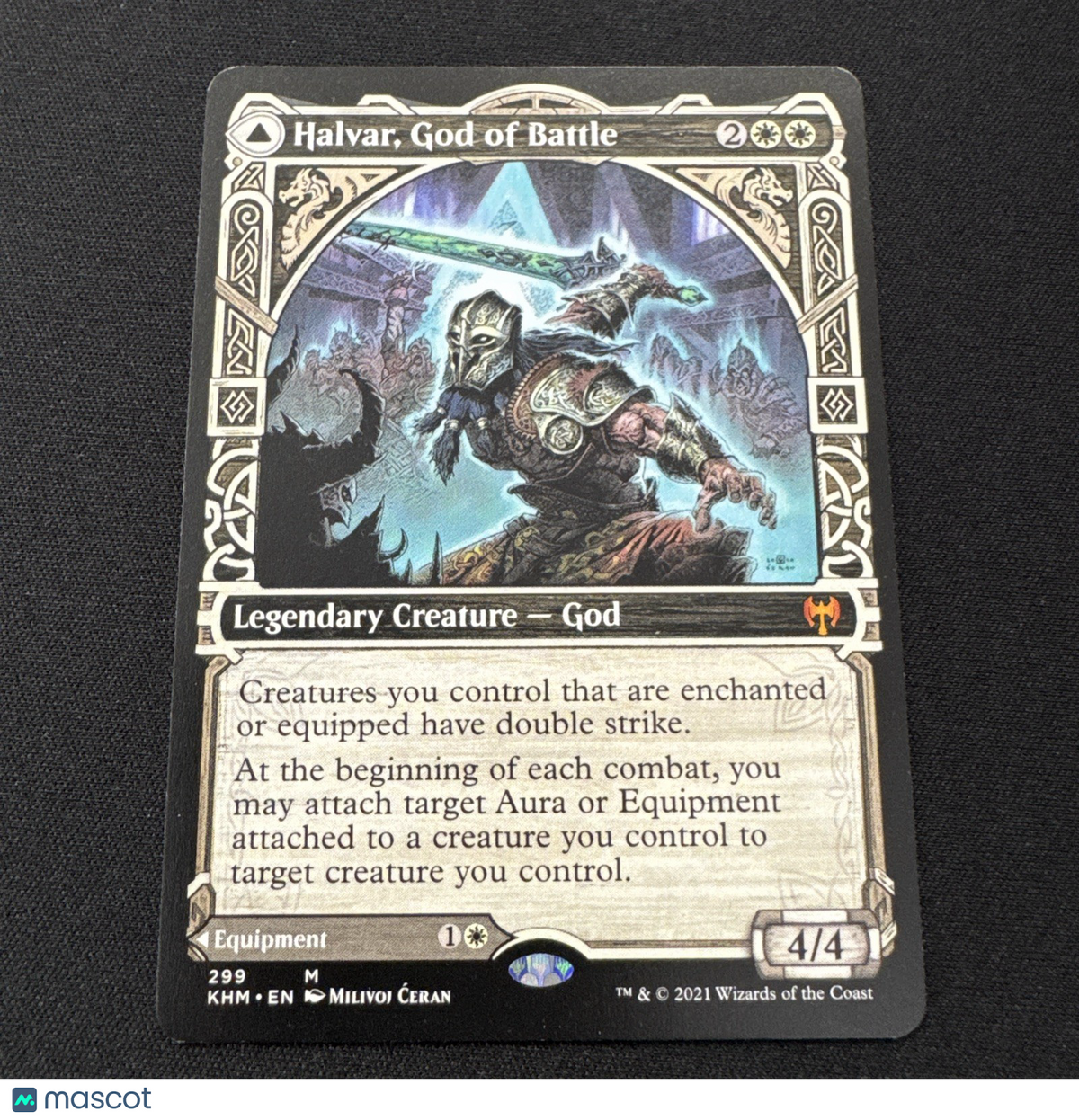 Halvar, God of Battle (Showcase) Kaldheim Regular