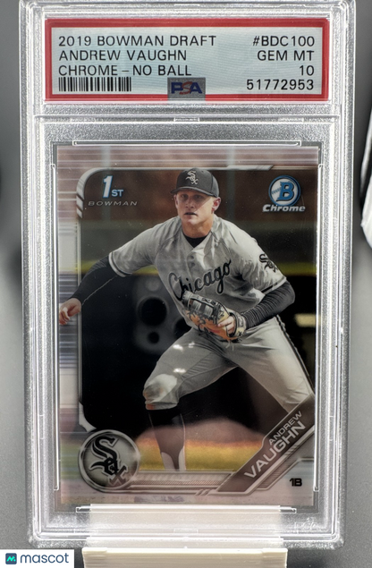 2019 Bowman Draft - Chrome Image Variation Andrew Vaughn #BDC-100 Ball Near...