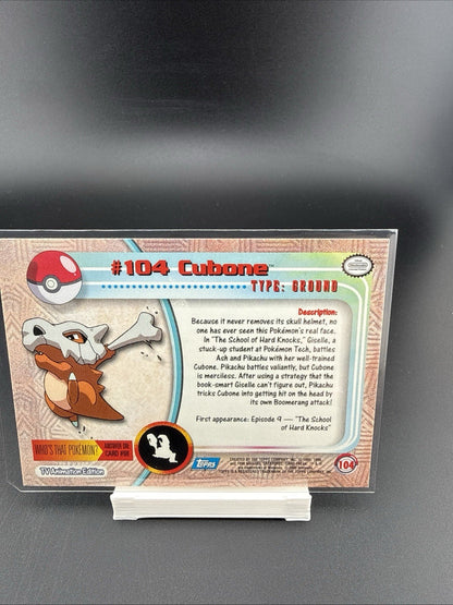 Topps Pokemon  Trading Card #104 CUBONE 2000 (T)...