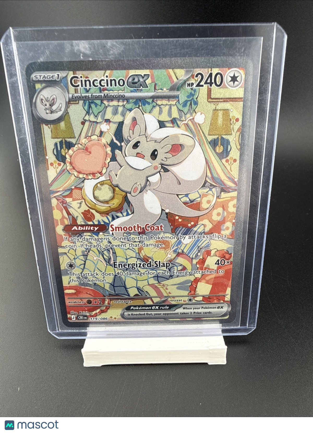 Cinccino ex 119/086 Special Illustration Rare (SIR) Pokemon Chaos Rising NM 🔥