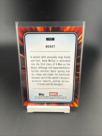 Topps Chrome Marvel 2025 Beast #177 Serial Numbered /399 Non-Sport Card