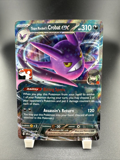 Pokemon Team Rocket's Crobat ex 122/182 Prize Pack Series Cards Holo