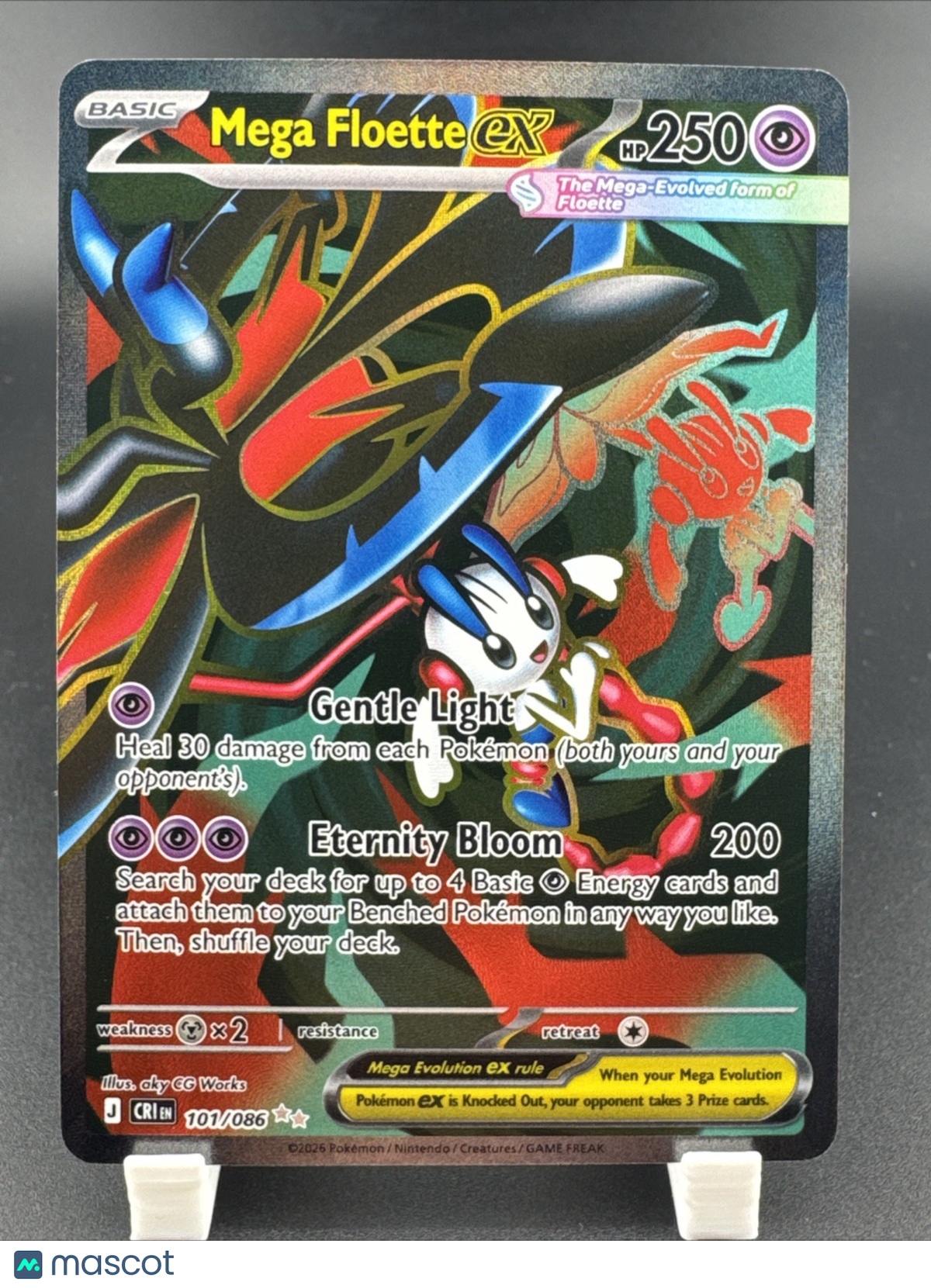 Pokemon Chaos Rising: Mega Floette Ex Full Art Ultra Rare  101/086