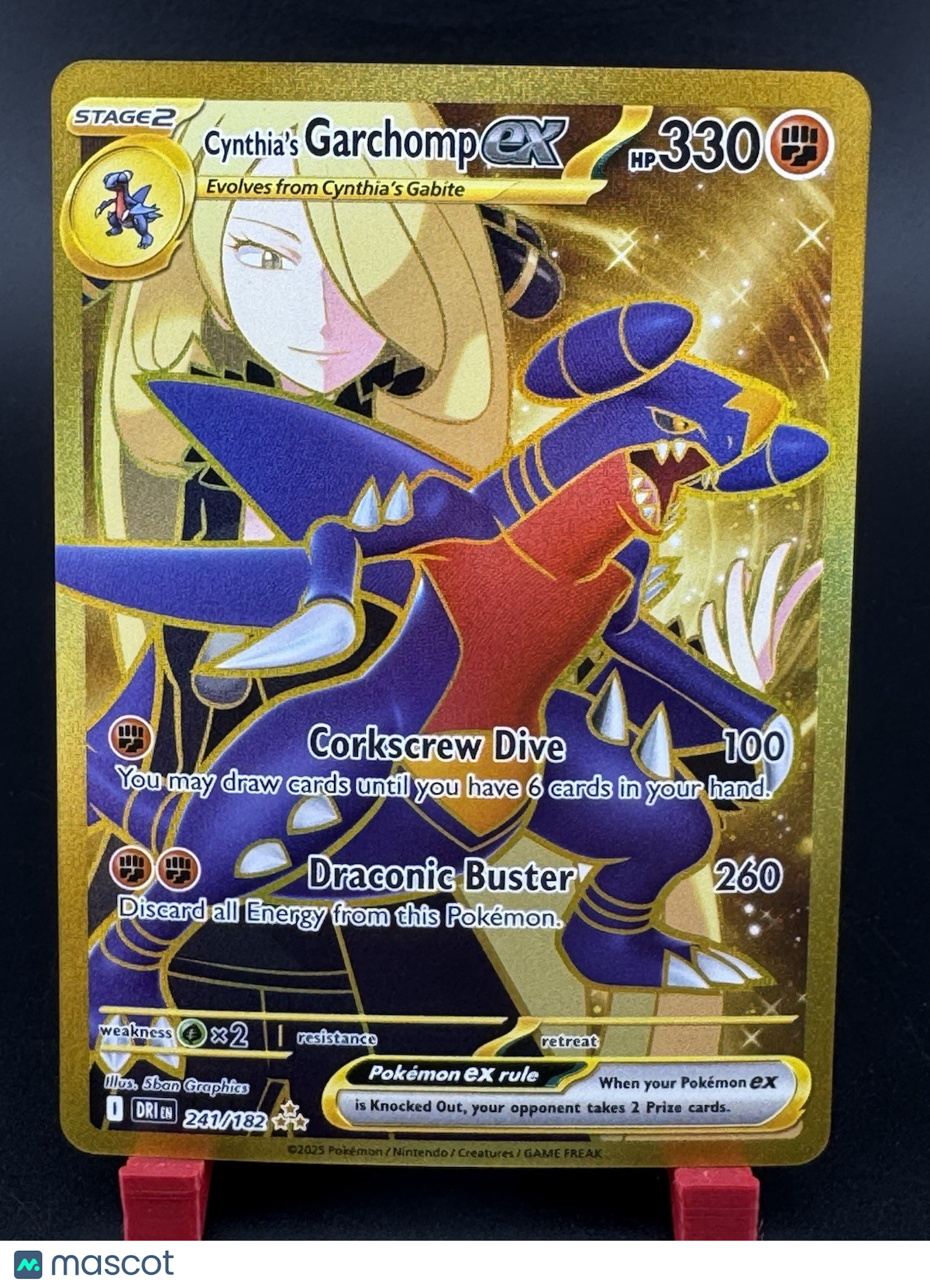 Cynthia's Garchomp ex 241/182 Sv10: Destined Rivals Gold Rare