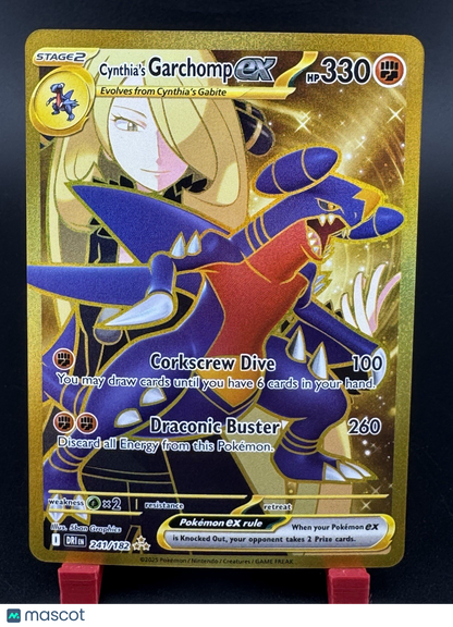 Cynthia's Garchomp ex 241/182 Sv10: Destined Rivals Gold Rare