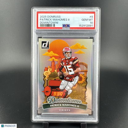 2025 Donruss #8 Patrick Mahomes II Downtown PSA 10