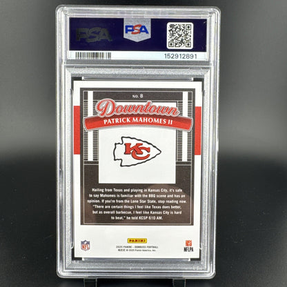 2025 Donruss #8 Patrick Mahomes II Downtown PSA 10