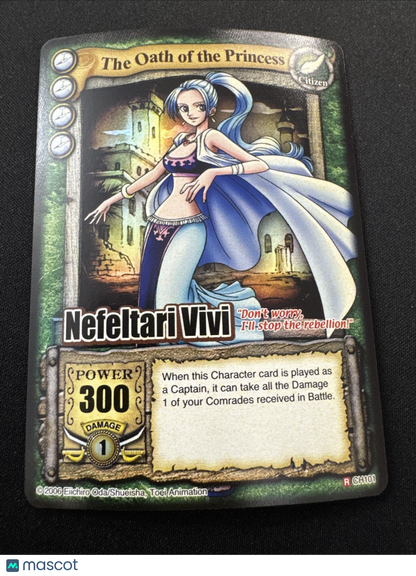 Bandai One Piece CCG Card Nefeltari Vivi The Oath Of The Princess Holo
