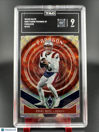 2025 Panini Phoenix - Paragon Drake Maye #7 Wave 169/299 TAG 9