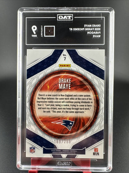 2025 Panini Phoenix - Paragon Drake Maye #7 Wave 169/299 TAG 9