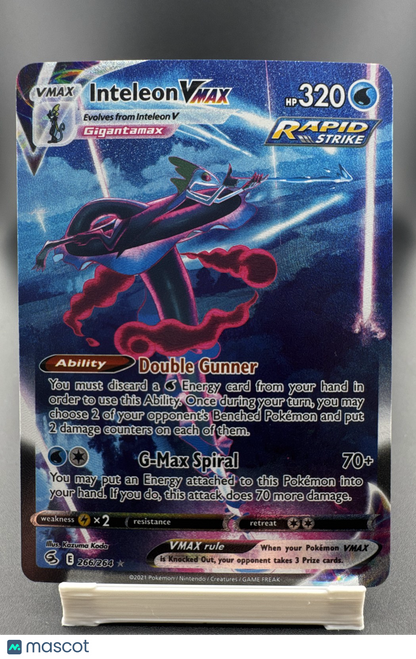 Inteleon VMAX (Alternate Art Secret) 266/264 Swsh08: Fusion Strike Holo