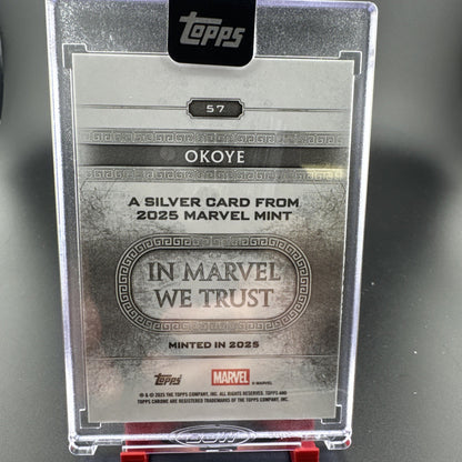 2025 Topps Marvel Chrome Okoye #57 8/10 Minted