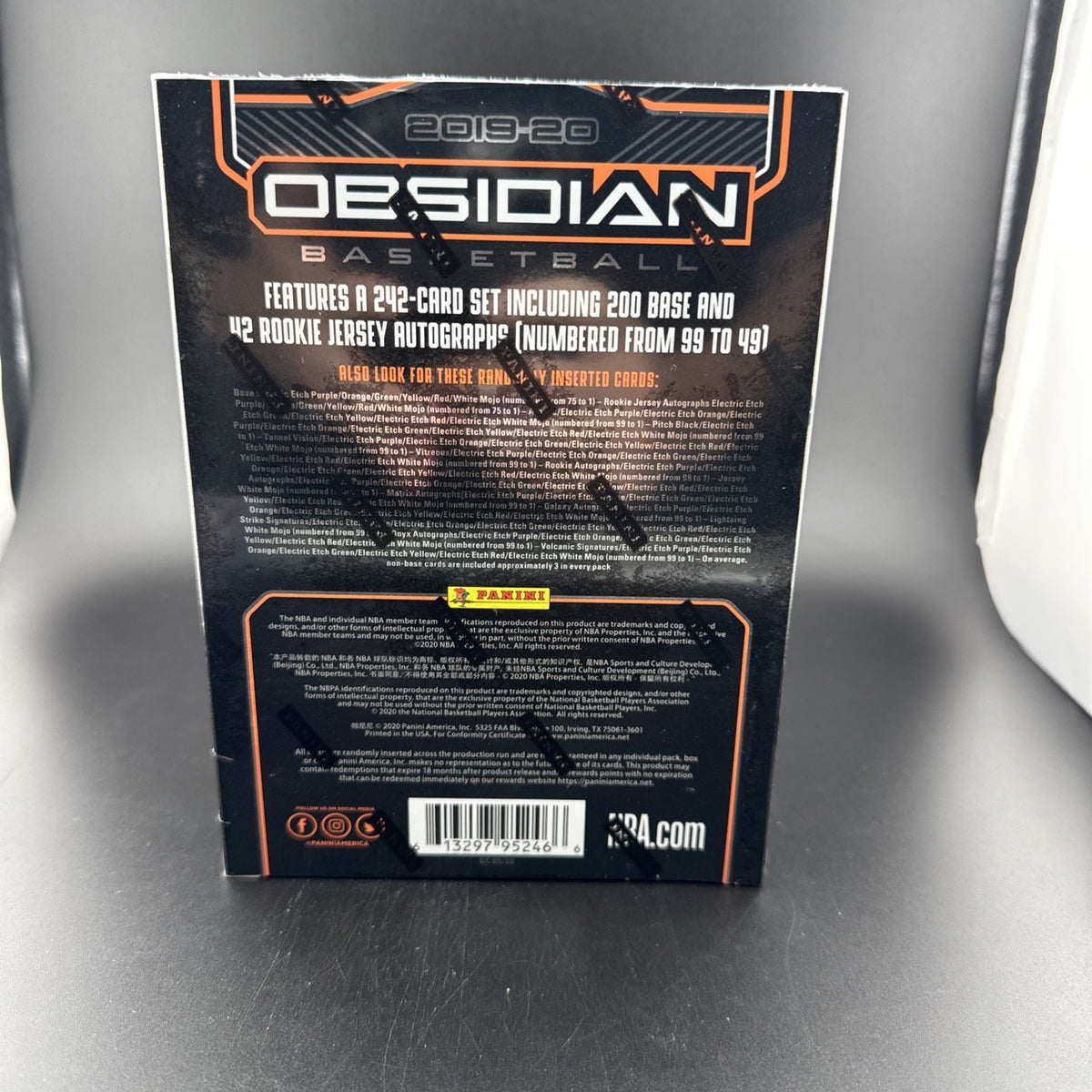2019-20 Panini Obsidian Basketball Sealed Hobby Box