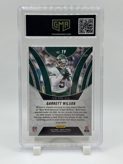 2025 Mosaic Garrett Wilson Elevate Orange Fluorescent Prizm #19 Jets GMA  10
