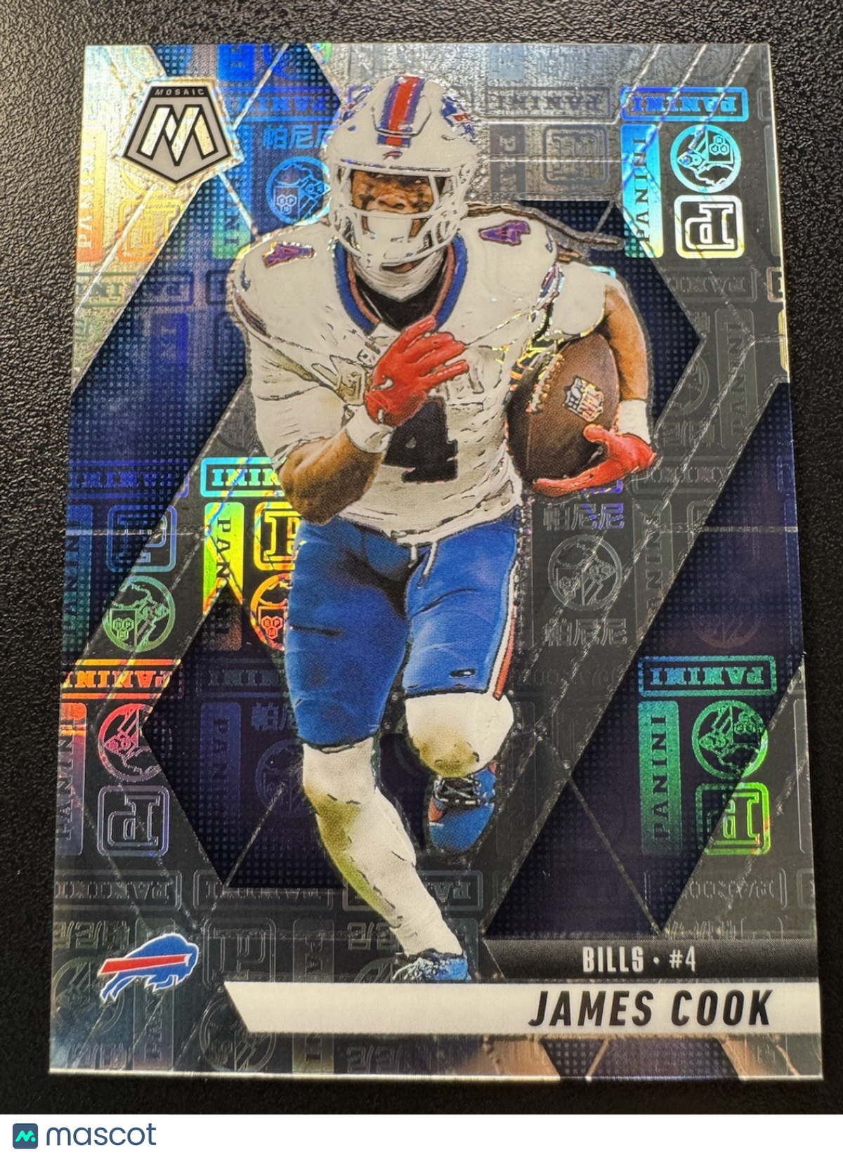 JAMES COOK 2025 Mosaic Silver Knight /149 Mosaic Prizm #201 Buffalo Bulls
