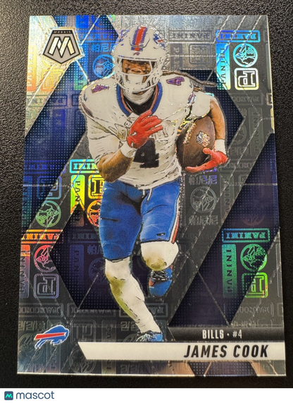 JAMES COOK 2025 Mosaic Silver Knight /149 Mosaic Prizm #201 Buffalo Bulls
