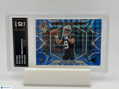 2023 Mosaic - Bryce Young NFL Debut Reactive Blue PSA 10 ND-2 Panthers GMA 10