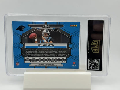 2023 Mosaic - Bryce Young NFL Debut Reactive Blue PSA 10 ND-2 Panthers GMA 10