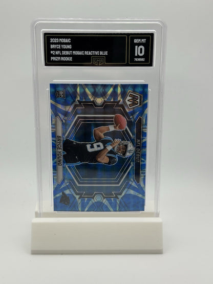 2023 Mosaic - Bryce Young NFL Debut Reactive Blue PSA 10 ND-2 Panthers GMA 10