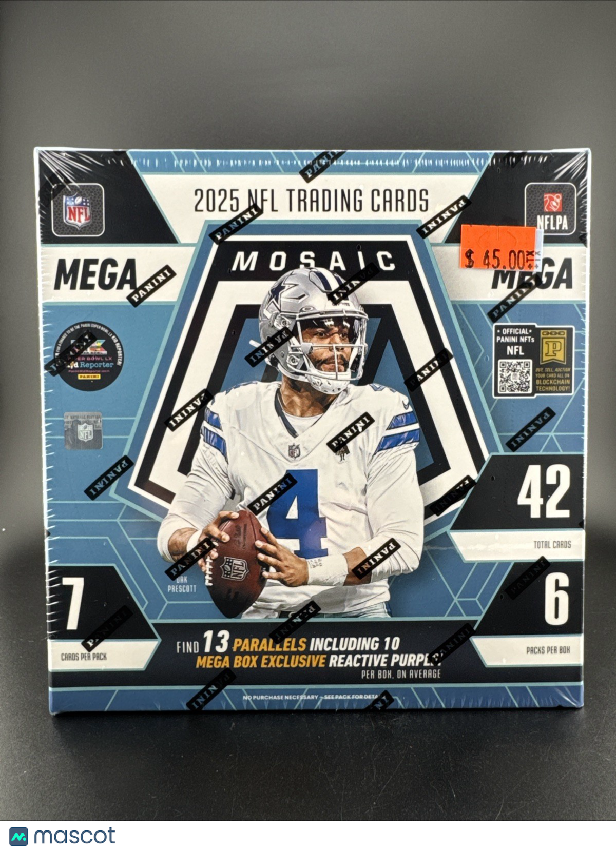 Factory Sealed Mega Box 2025 Panini Mosaic NFL Football Cards