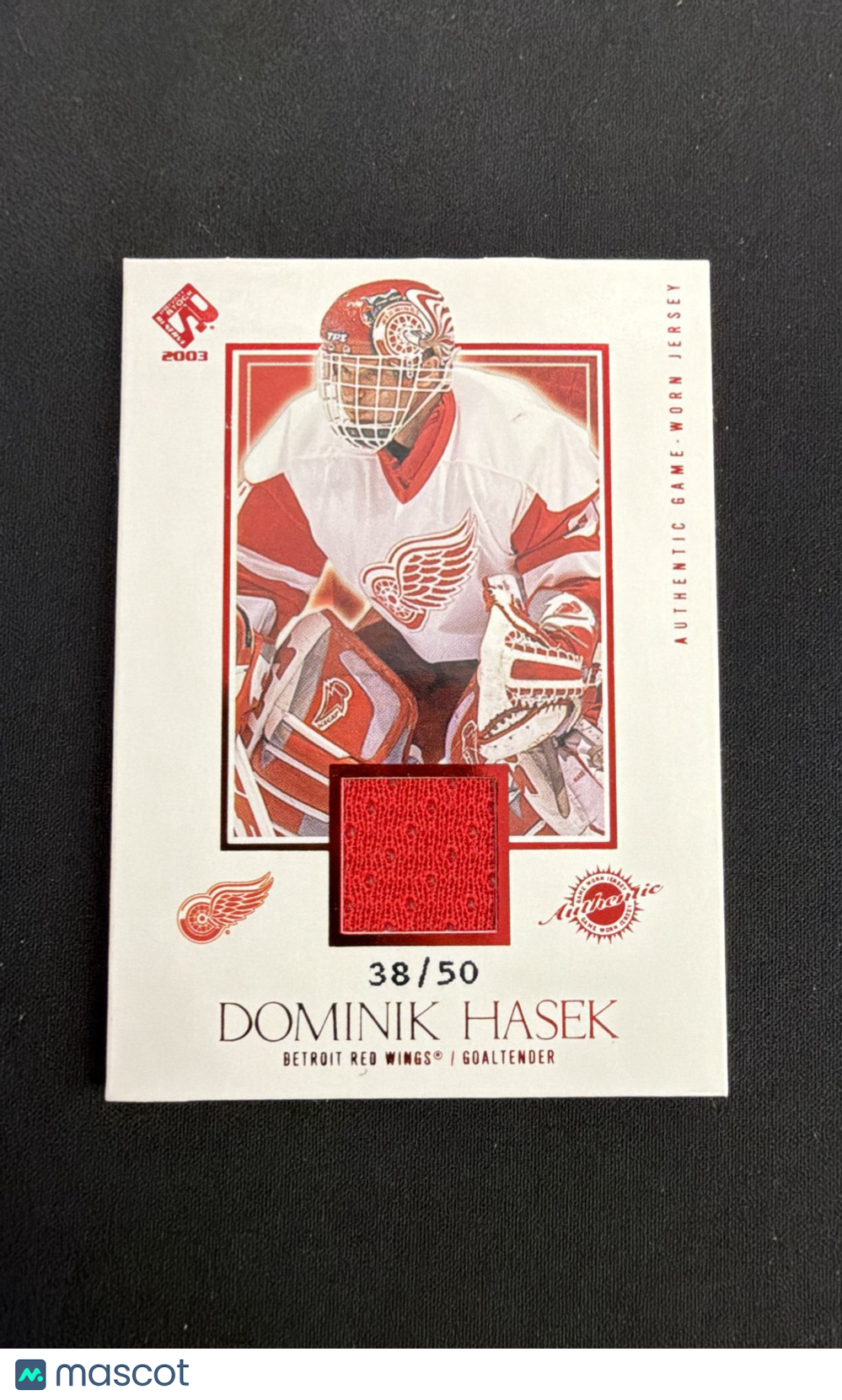 2002-03 Pacific Private Stock Reserve - Dominik Hasek #117 Red /50 (MEM)