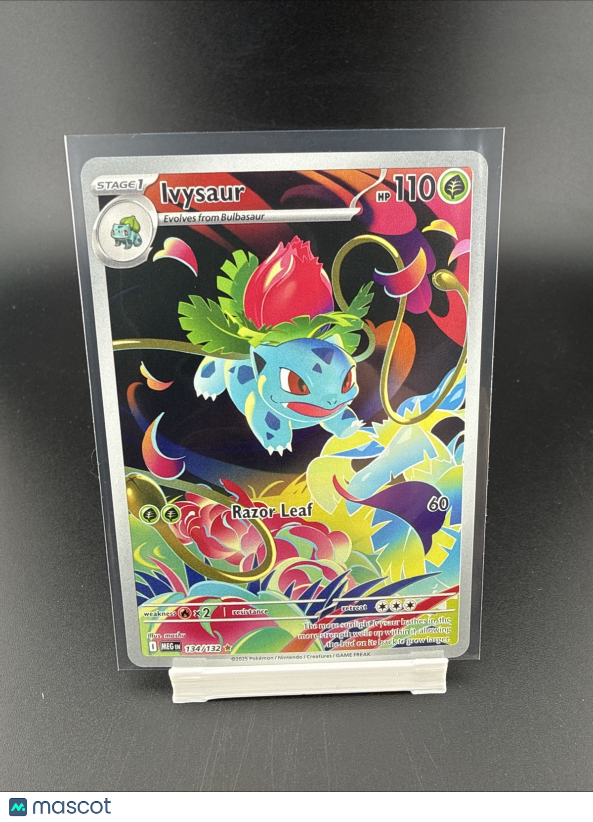 Ivysaur 134/132 ME01 Mega Evolution Illustration Rare Pokemon NM