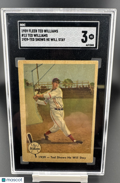 1959 Fleer Ted Williams - Ted Williams #13