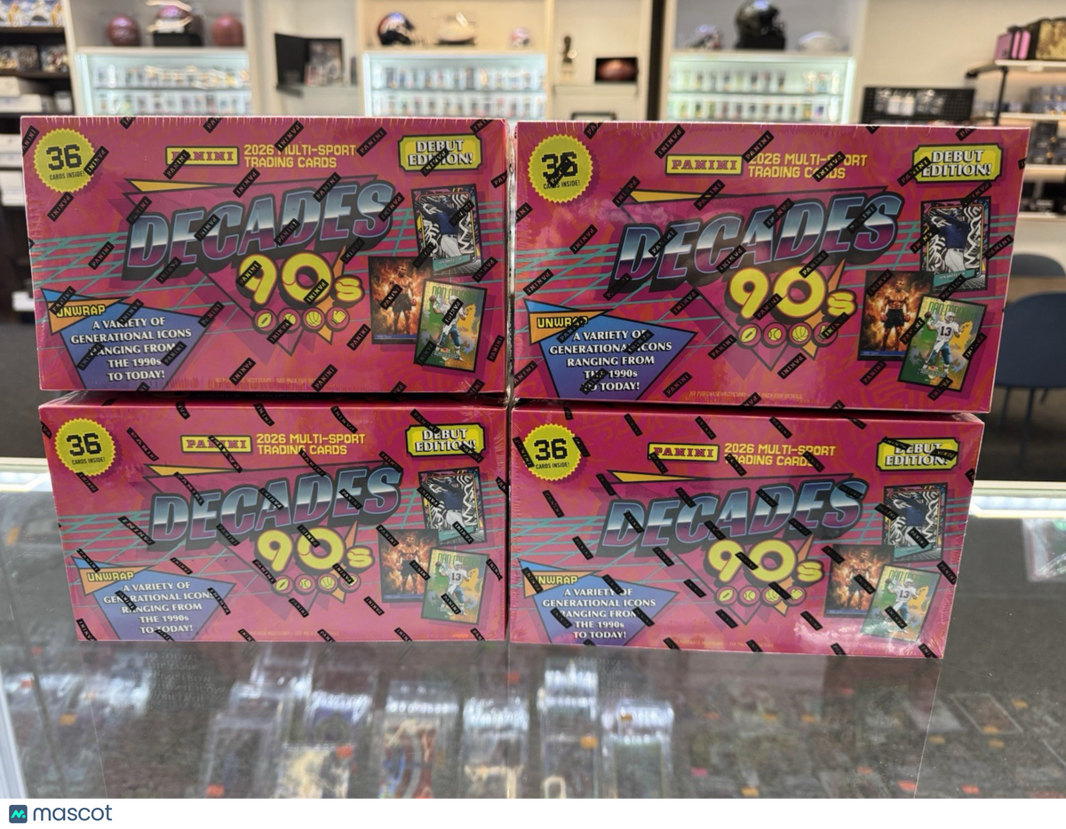 4x 2026 Panini Decades 90s Sealed Box Lot Of 4 - Multi Sports Trading Cards