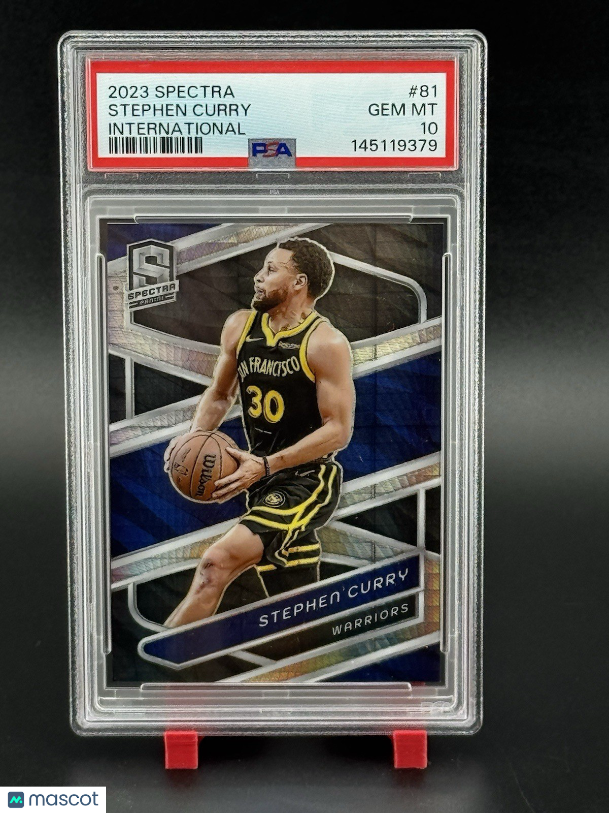 Stephen Curry 2023 Panini Spectra International SP PSA 10 (Pop 1) #81 Warriors