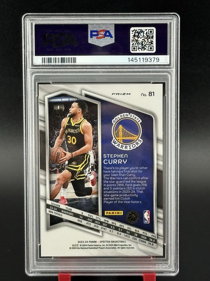Stephen Curry 2023 Panini Spectra International SP PSA 10 (Pop 1) #81 Warriors