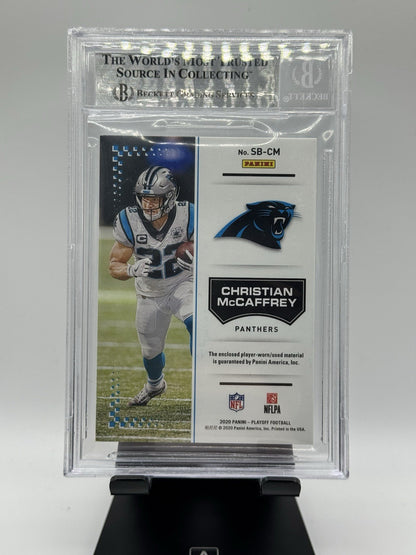 Christian McCaffrey 2020 Playoff Sunday's Best Jersey Beckett Authentic Auto /50