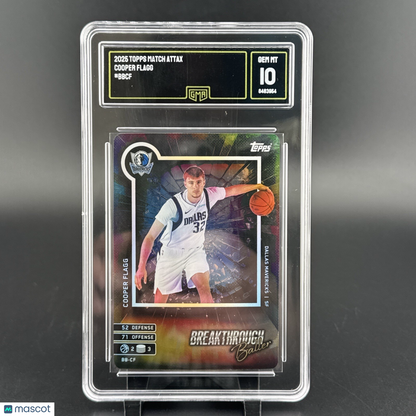 2025 Topps Match Attax Cooper Flagg #BBCF GMA 10