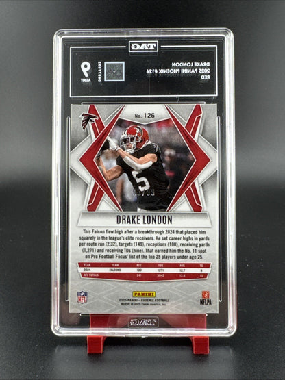 2025 Panini Phoenix Drake London #126 Red TAG 9
