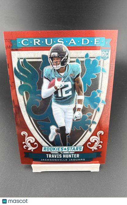 2025 Panini Rookies & Stars - Crusade Travis Hunter #3 Red /99 (RC)