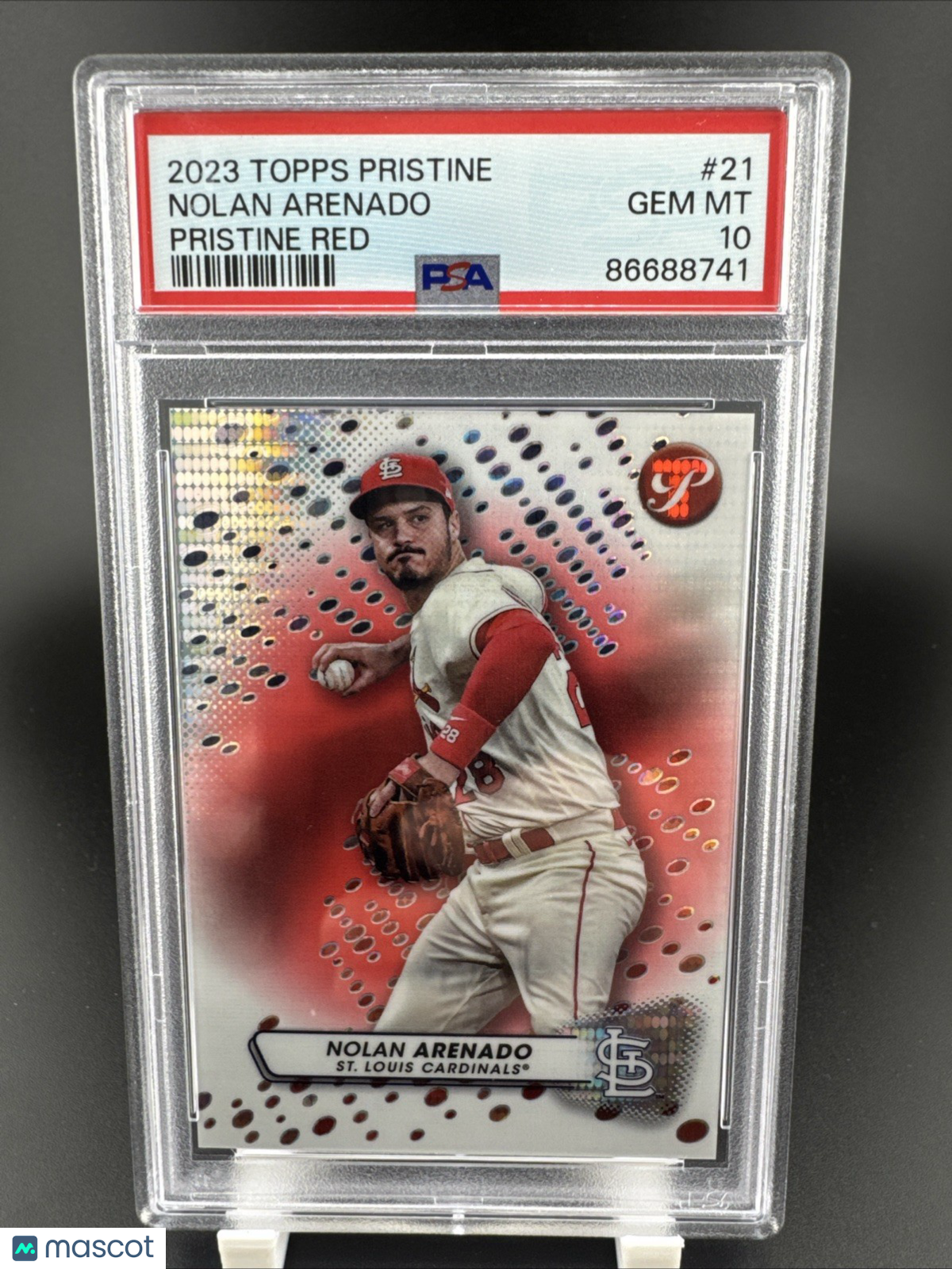 2023 Topps Pristine Nolan Arenado 5/5 Pristine Red #21 PSA 10