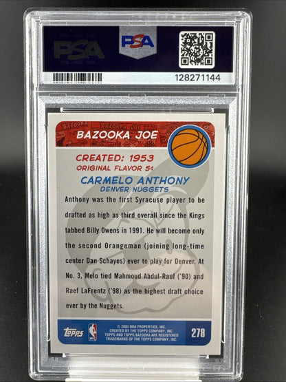 2003-04 Bazooka - Carmelo Anthony #278 (RC)