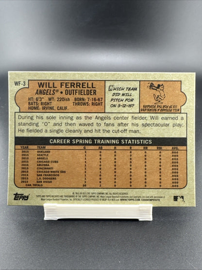 2015 Topps Archives - Will Ferrell Los Angeles Angels #WF-3