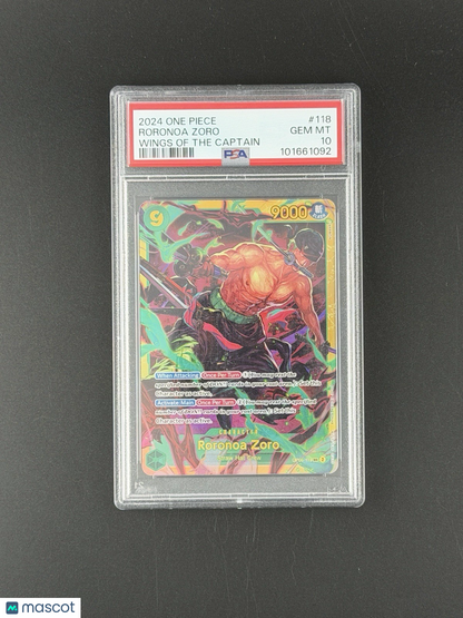 2024 One Piece Japanese OP06 Roronoa Zoro #118 PSA 10