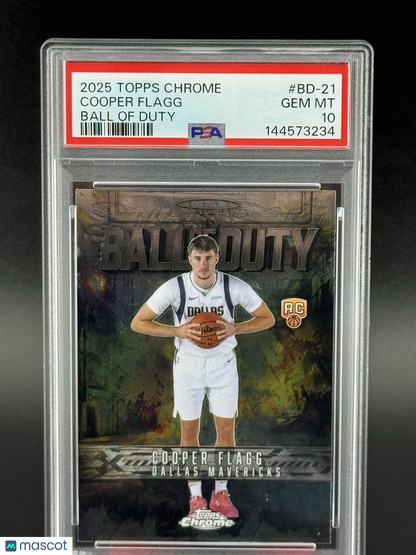 2025-26 Topps Chrome - Ball of Duty Cooper Flagg #BD-21 (RC) PSA 10 Gem Mint