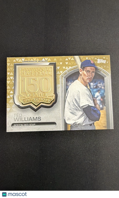 2019 Topps - 150th Anniversary Commemorative Medallion Series 2 Ted Williams /50