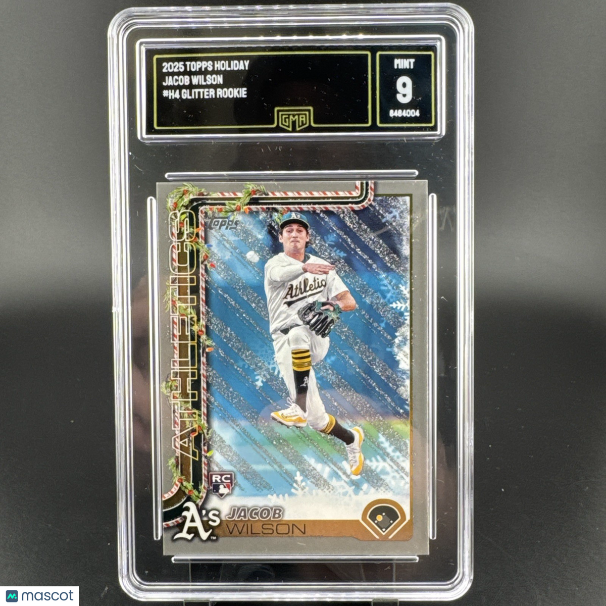 2025 Topps Holiday - Jacob Wilson #H4 Glitter Rookie GMA 9