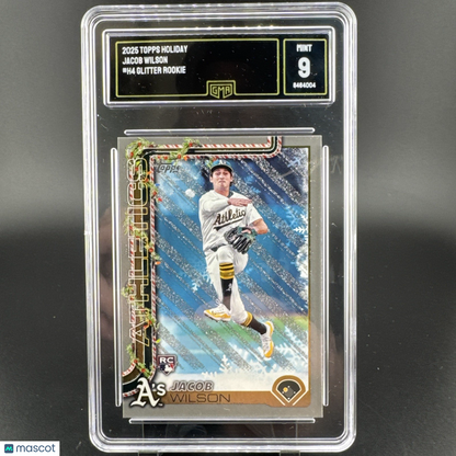 2025 Topps Holiday - Jacob Wilson #H4 Glitter Rookie GMA 9