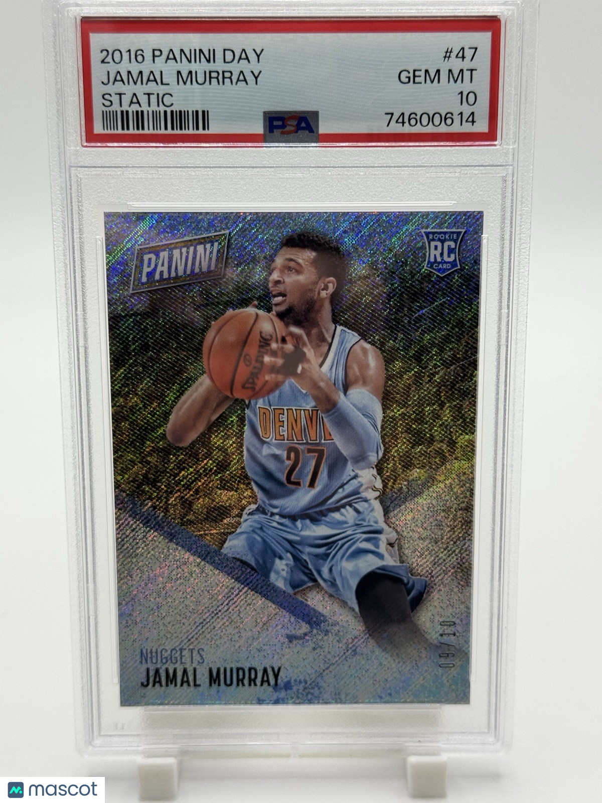2016-17 Panini Day Jamal Murray Static RC Rookie 9/10 PSA 10 POP 2 Nuggets