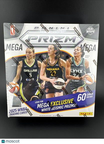 2025 Panini Prizm WNBA Mega Box 60 Cards Look For White Seismic And Autographs