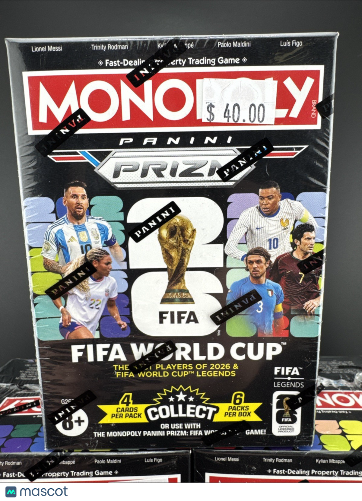2026 Panini Prizm FIFA World Cup Monopoly Sealed Blaster Box