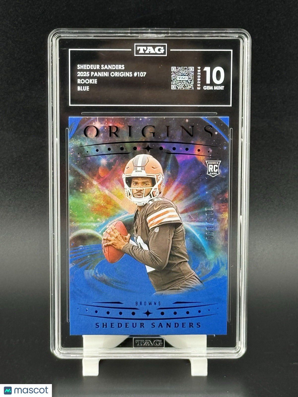 2025 Panini Origins Football Shedeur Sanders Rookie Blue #/199