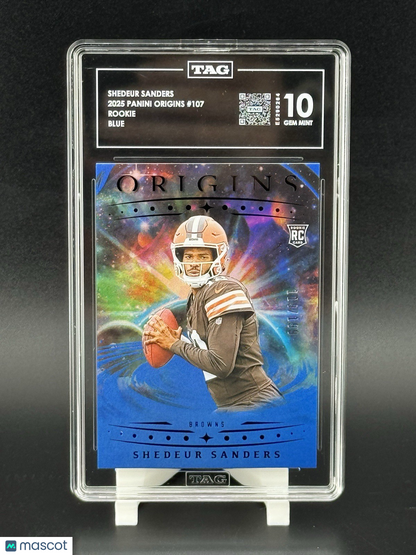 2025 Panini Origins Football Shedeur Sanders Rookie Blue #/199