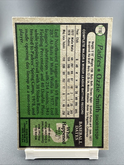 1979 Topps - Ozzie Smith #116 (RC)